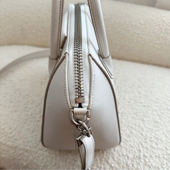 Givenchy Mini Antigona Sugar Leather Satchel Handbag Crossbody Purse | White - Picture 11 of 16
